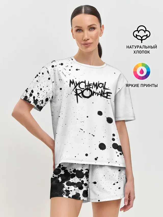 Женская пижама с шортами