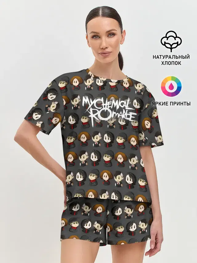 Женская пижама с шортами
