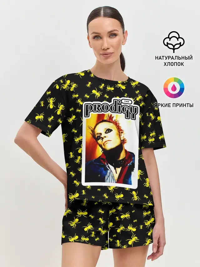 Женская пижама с шортами с принтом «Prodigy — The Prodigy»