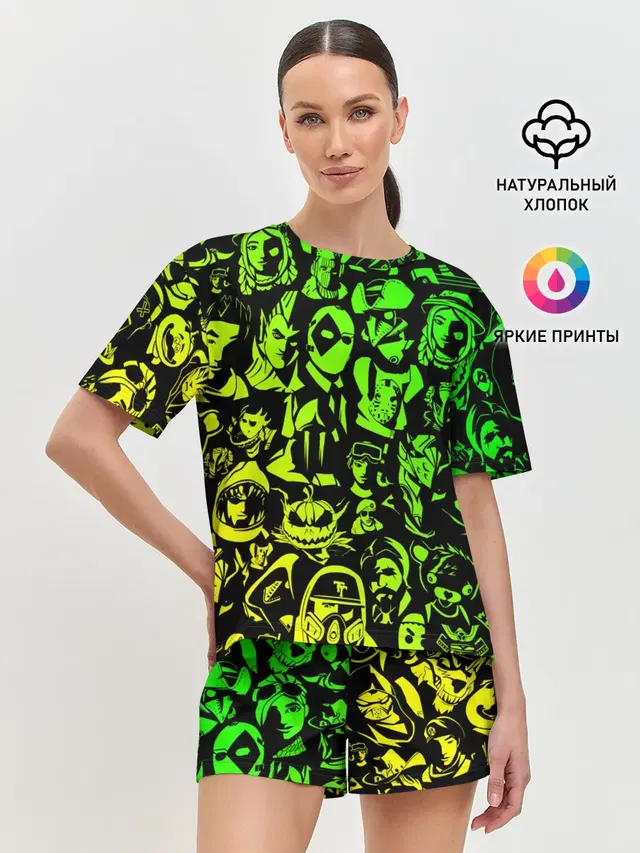 Женская пижама с шортами