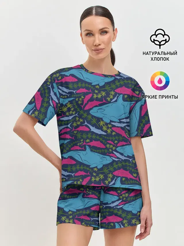Женская пижама с шортами