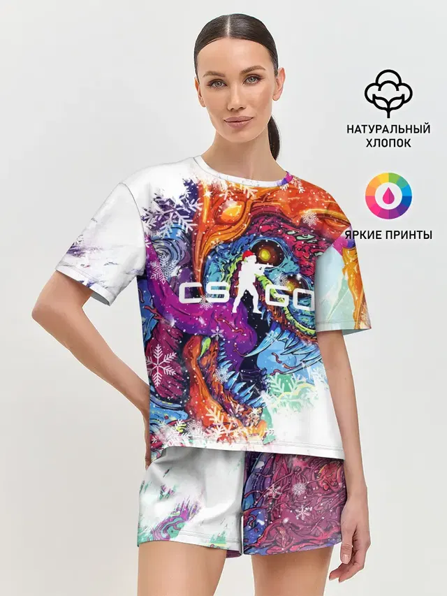 Женская пижама с шортами