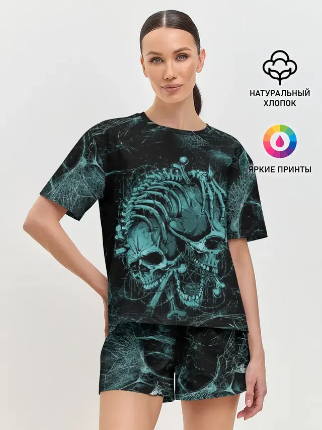 Женская пижама с шортами