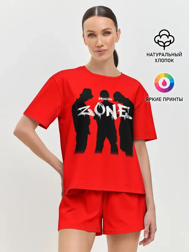 Женская пижама с шортами с принтом «Stray Kids — ZONE»