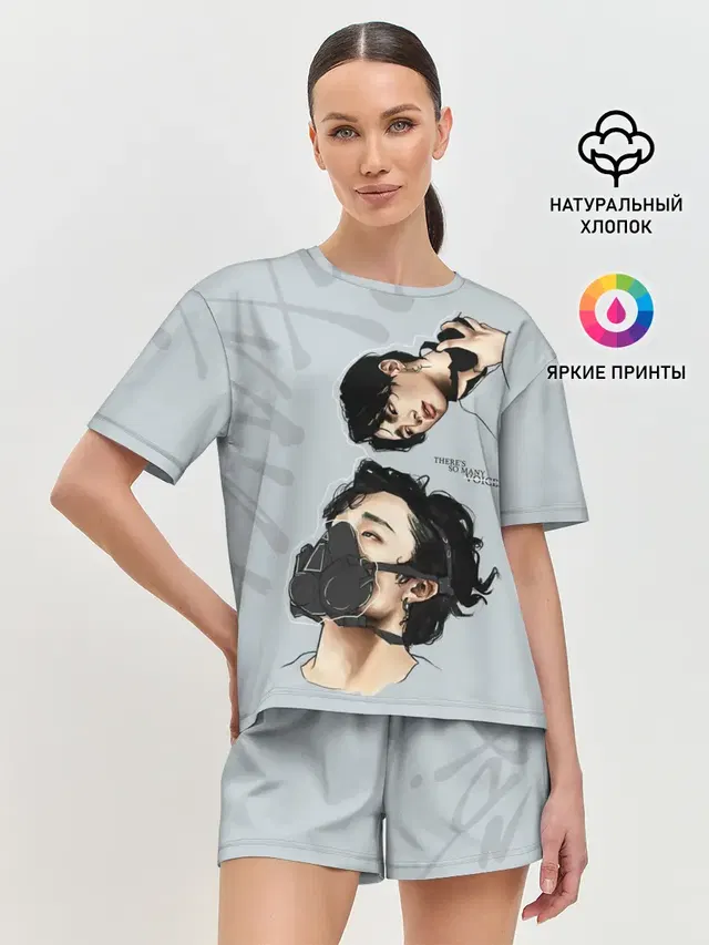 Женская пижама с шортами