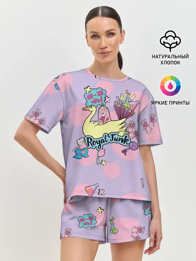 Женская пижама с шортами
