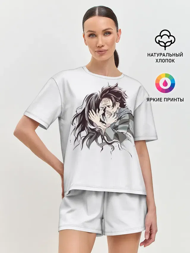 Женская пижама с шортами
