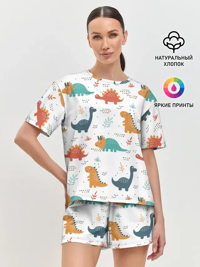Женская пижама с шортами