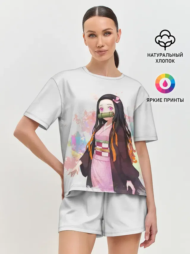 Женская пижама с шортами