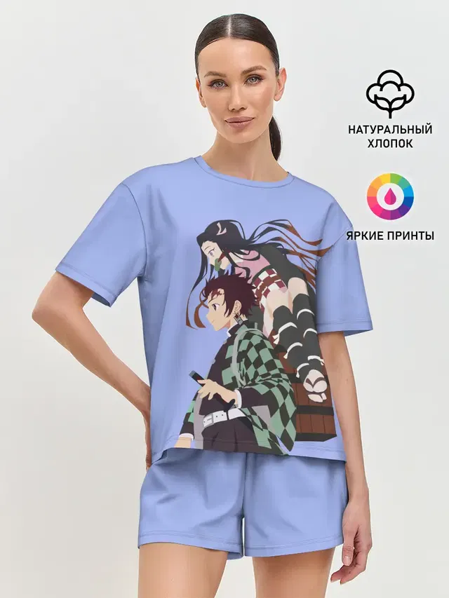 Женская пижама с шортами
