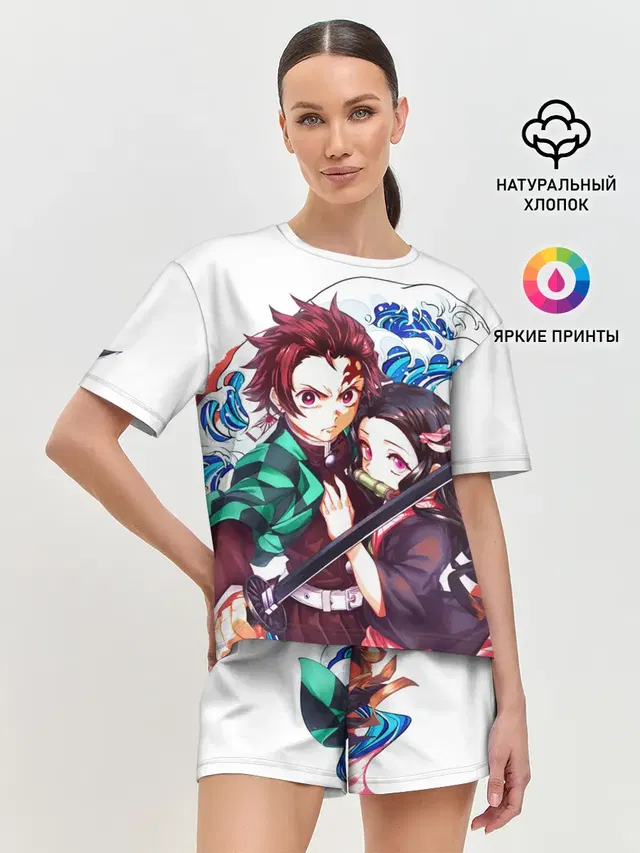 Женская пижама с шортами