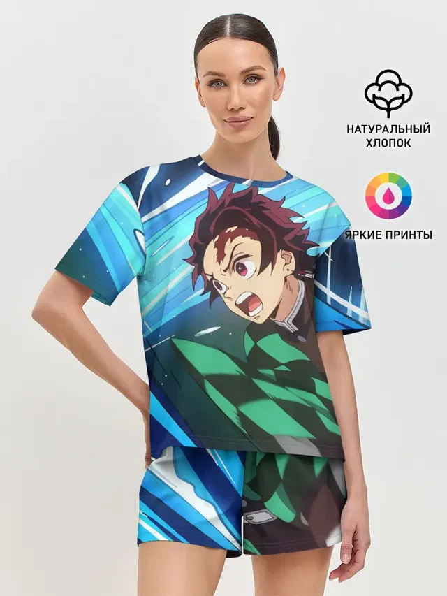 Женская пижама с шортами
