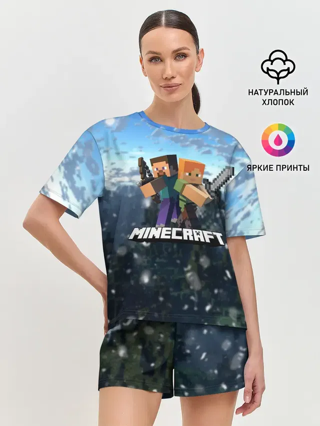 Женская пижама с шортами