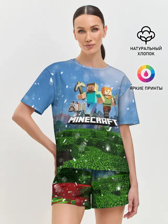 Женская пижама с шортами