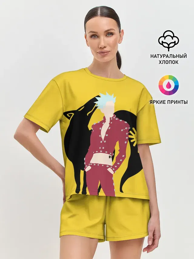 Женская пижама с шортами