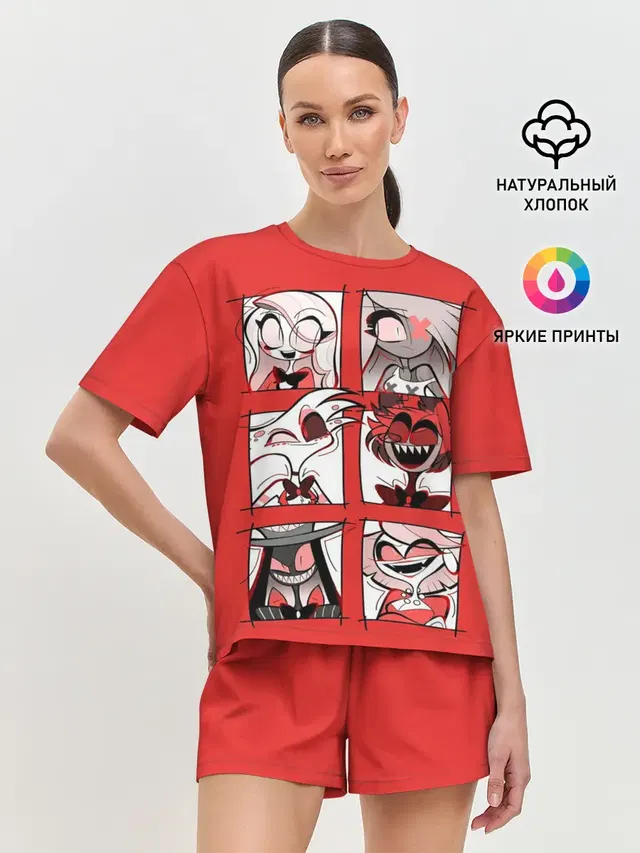 Женская пижама с шортами