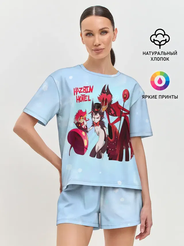 Женская пижама с шортами