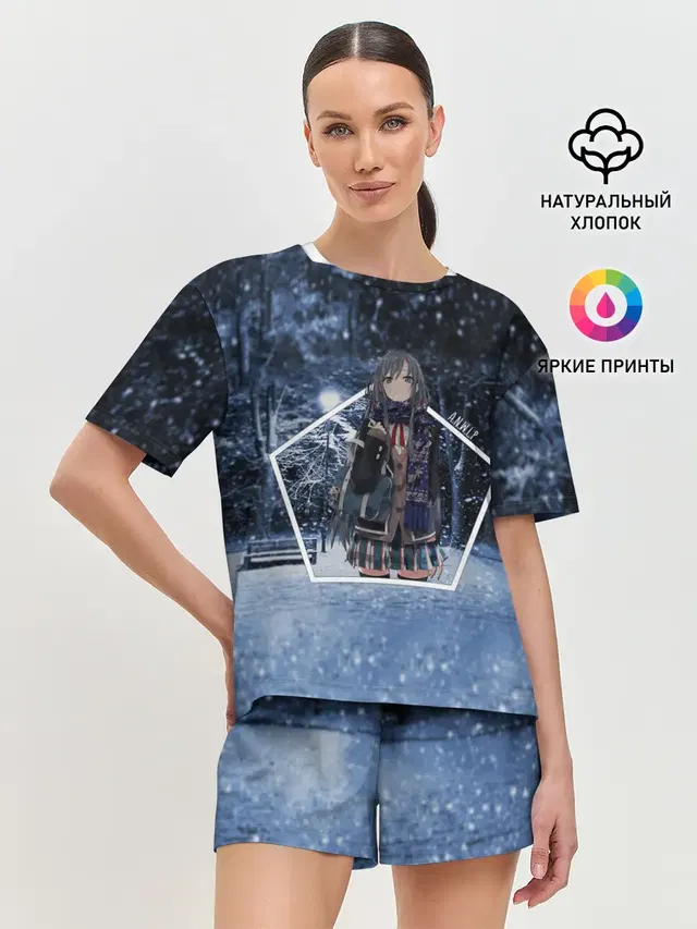 Женская пижама с шортами