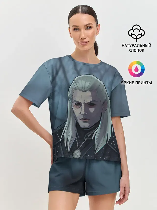 Женская пижама с шортами
