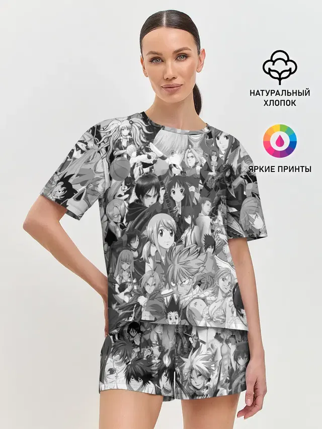 Женская пижама с шортами