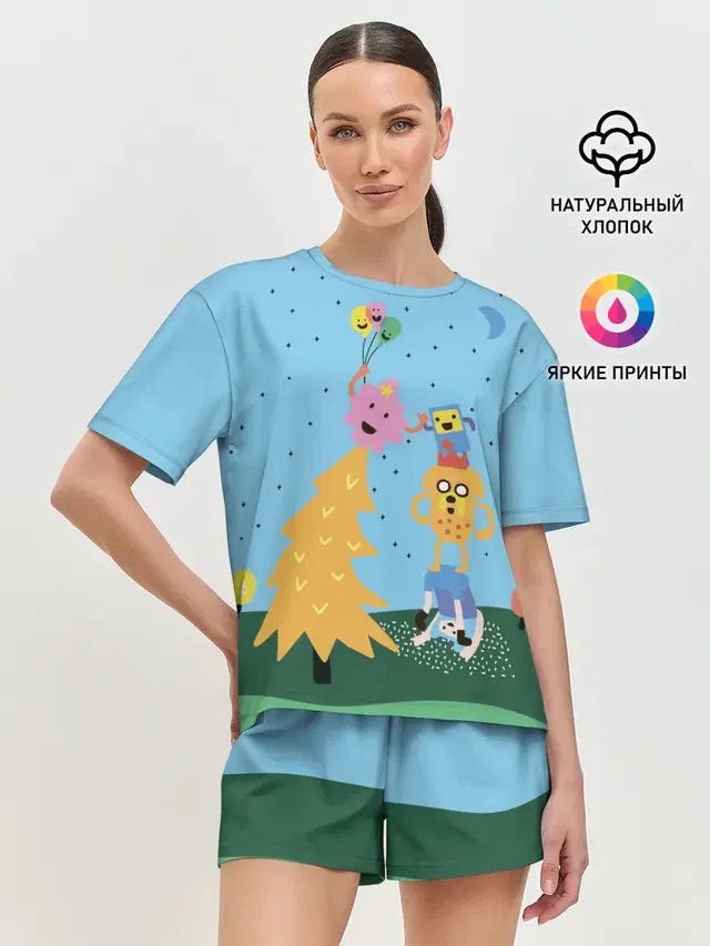 Женская пижама с шортами