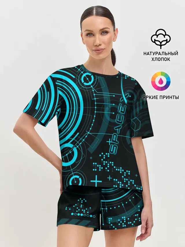 Женская пижама с шортами