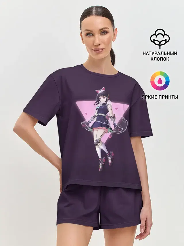 Женская пижама с шортами