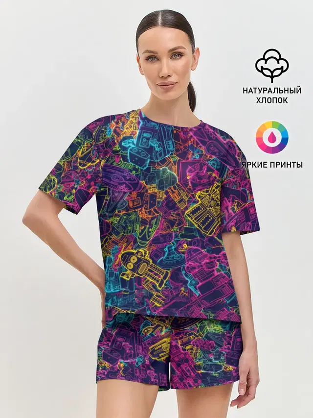 Женская пижама с шортами