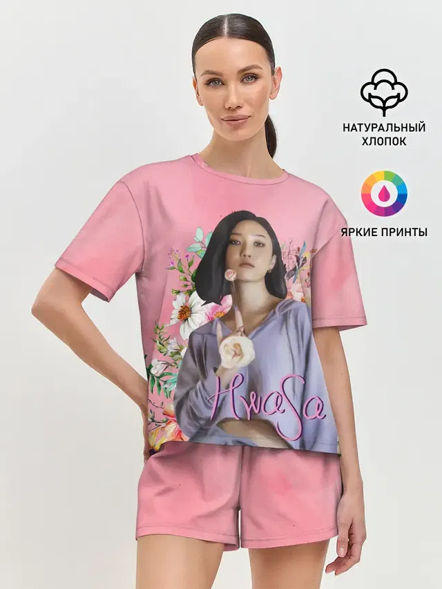 Женская пижама с шортами с принтом «Mamamoo — Хва Са»