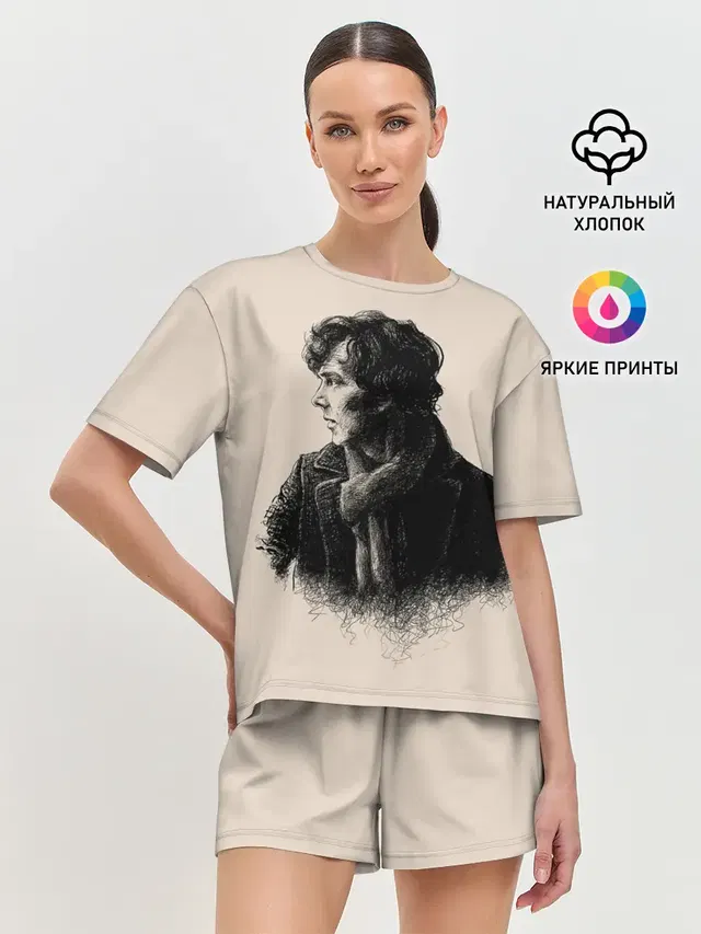 Женская пижама с шортами