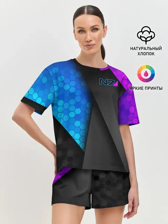 Женская пижама с шортами