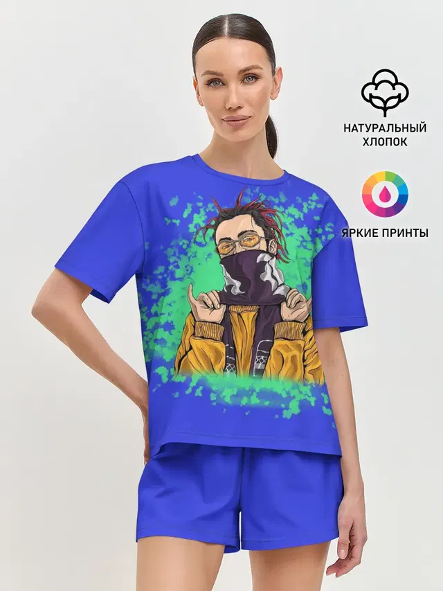 Женская пижама с шортами