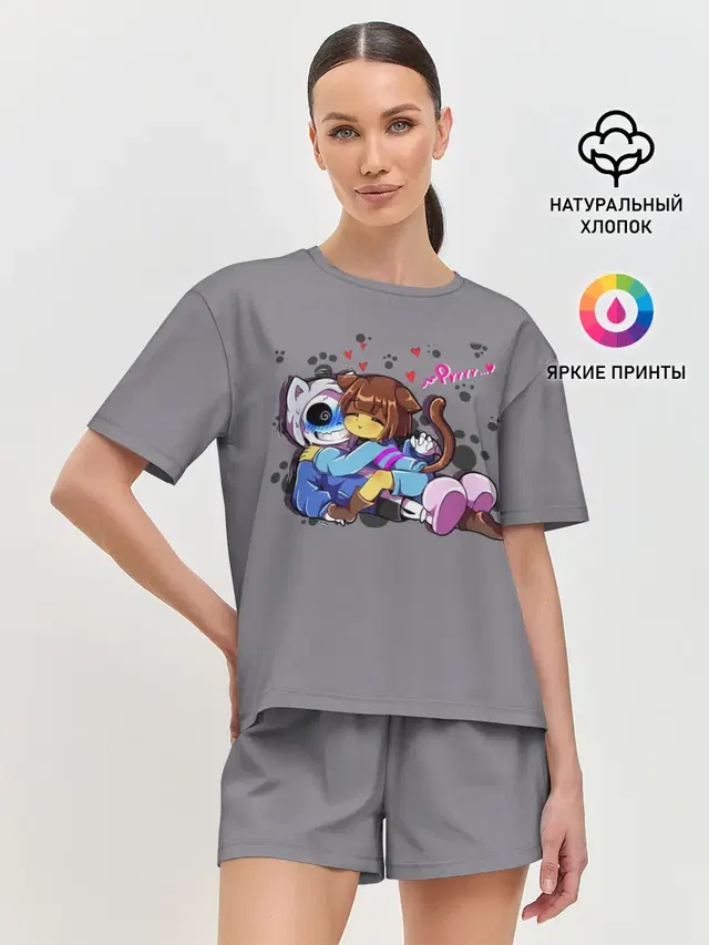 Женская пижама с шортами