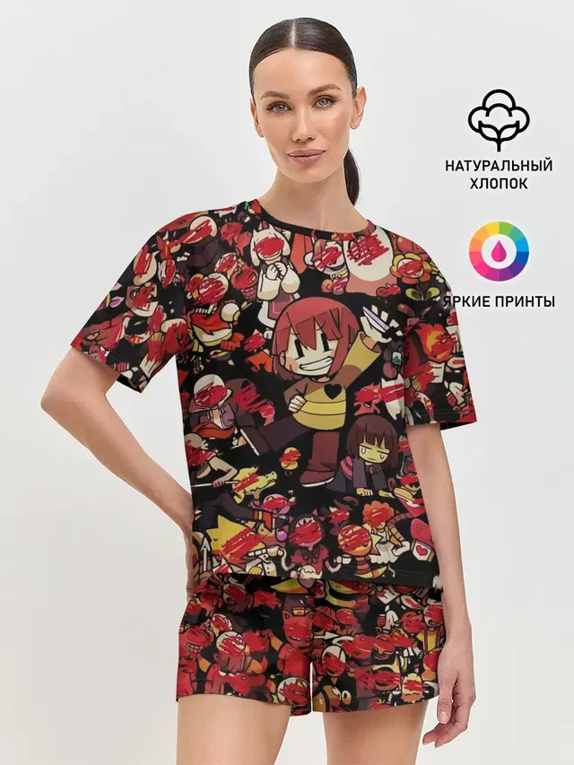 Женская пижама с шортами