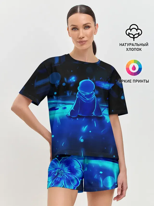 Женская пижама с шортами
