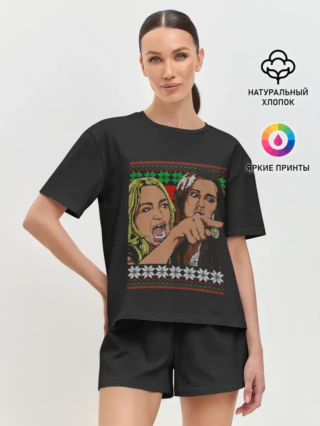 Женская пижама с шортами
