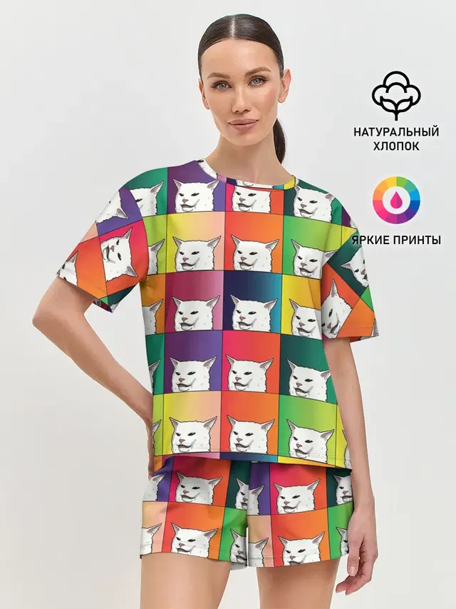 Женская пижама с шортами