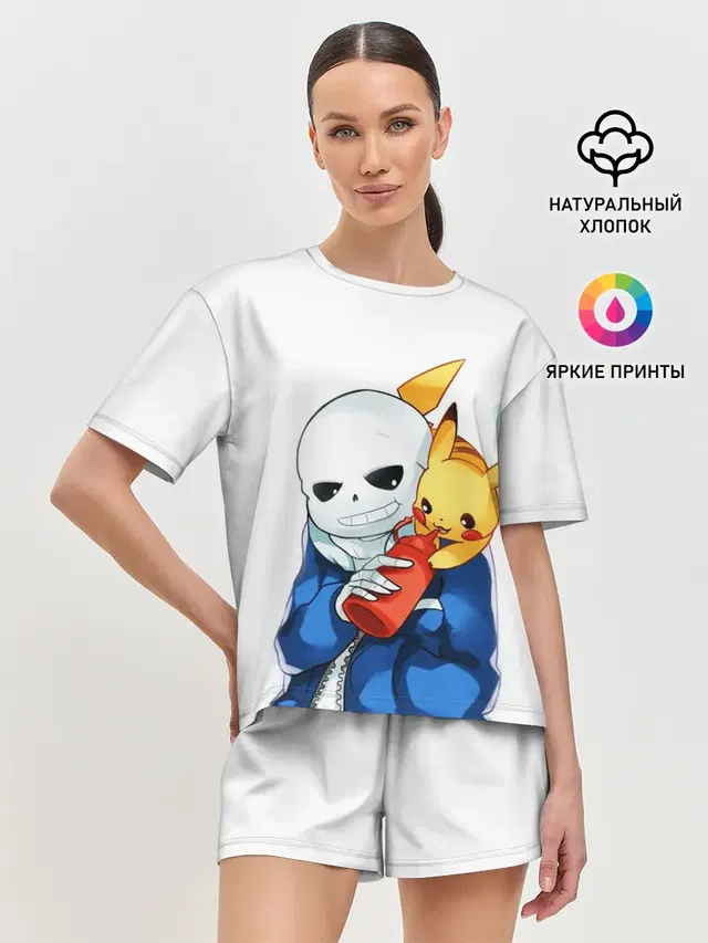 Женская пижама с шортами