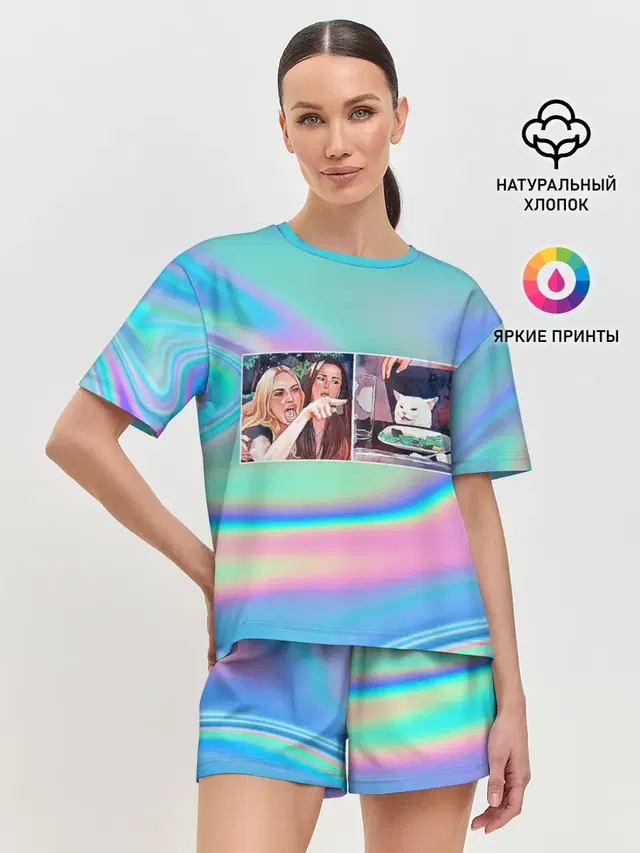 Женская пижама с шортами