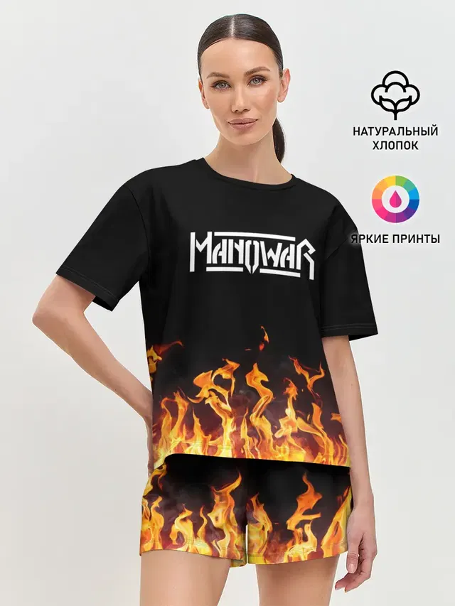 Женская пижама с шортами