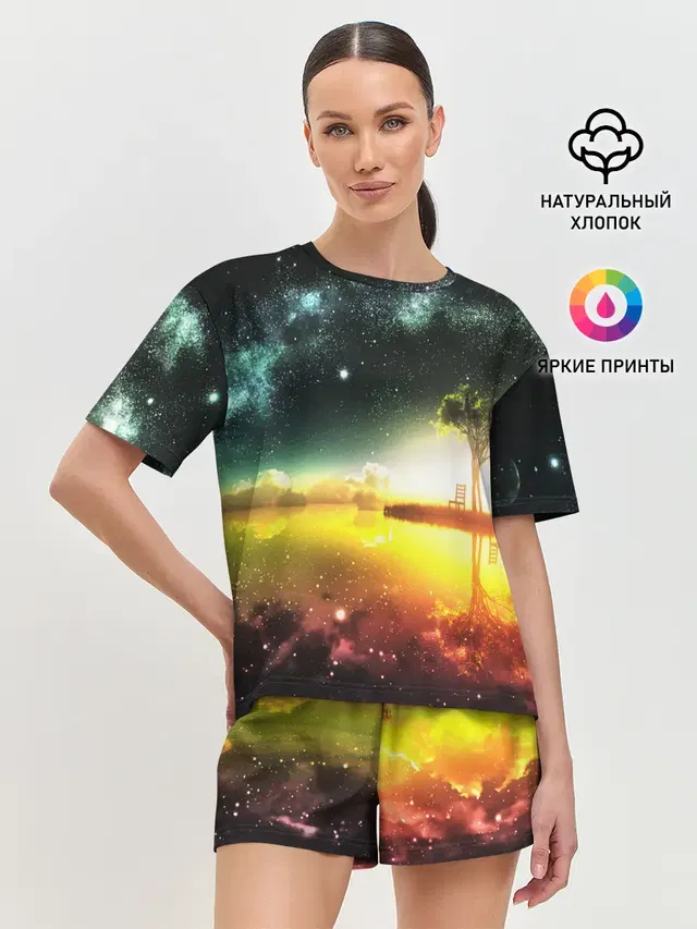 Женская пижама с шортами