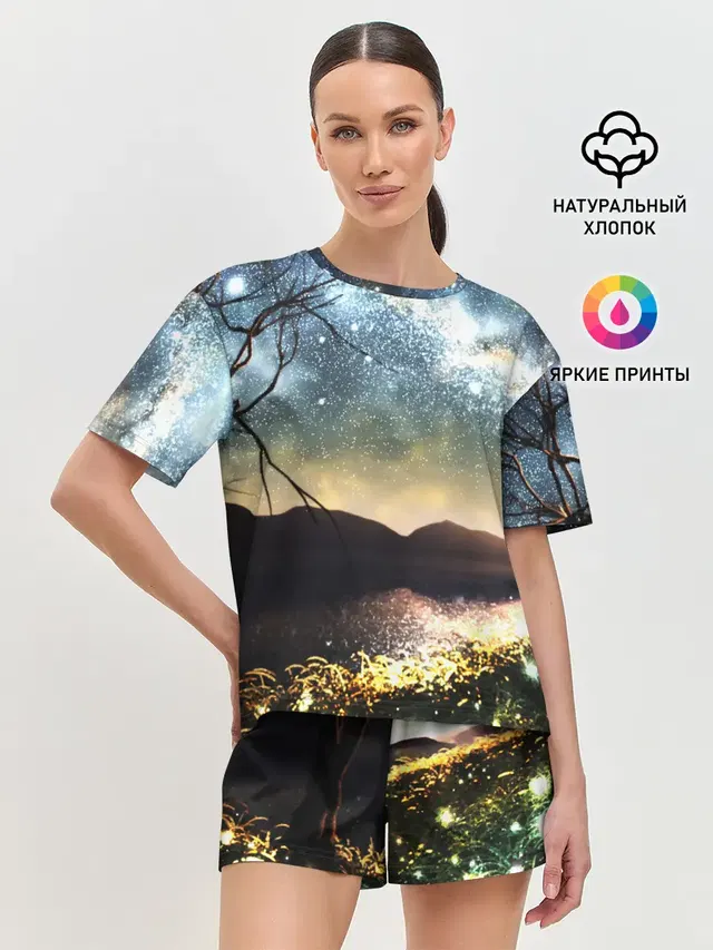 Женская пижама с шортами
