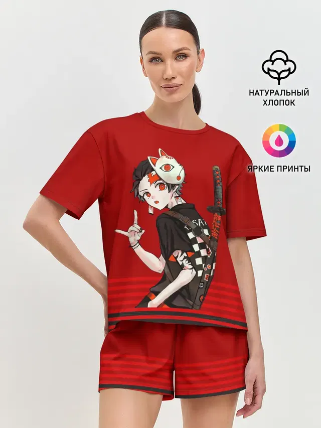 Женская пижама с шортами