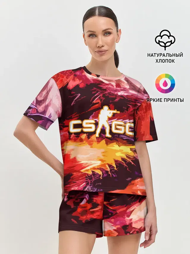 Женская пижама с шортами
