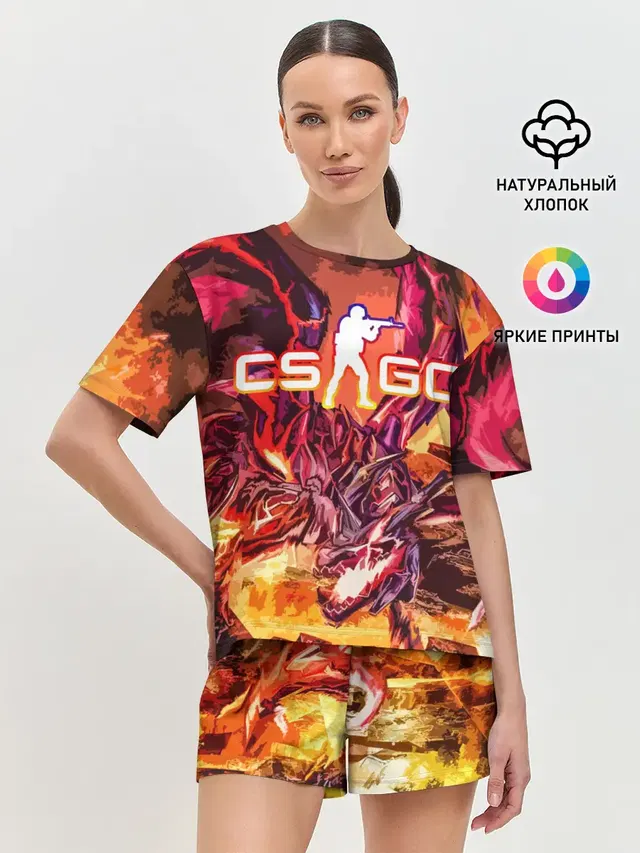 Женская пижама с шортами