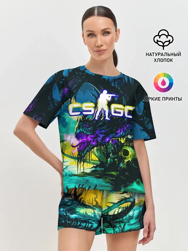 Женская пижама с шортами
