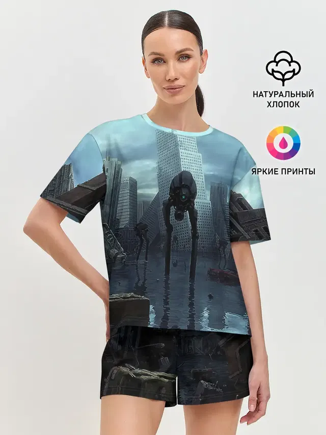 Женская пижама с шортами