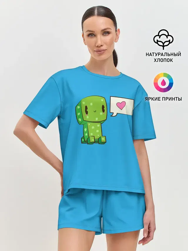 Женская пижама с шортами