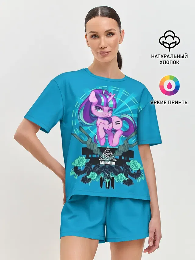 Женская пижама с шортами