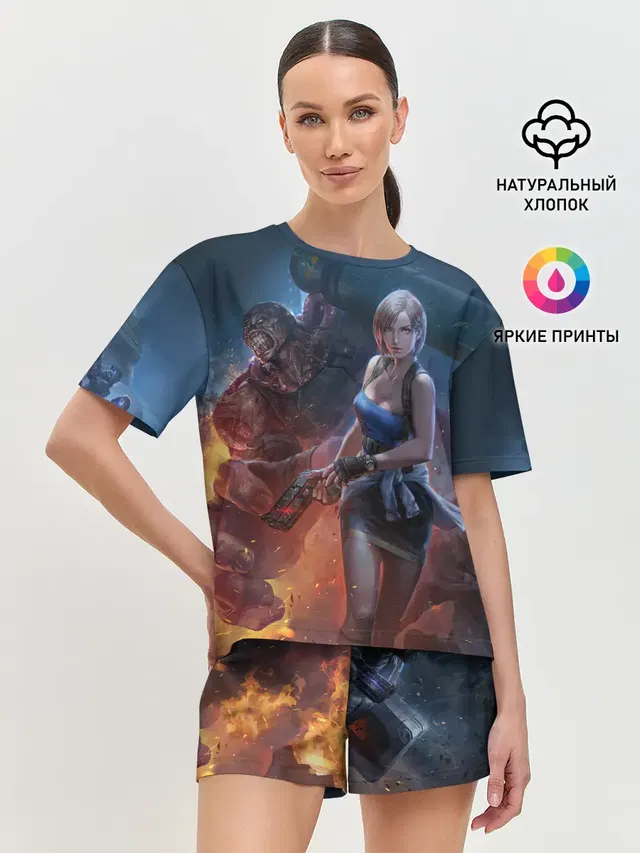 Женская пижама с шортами